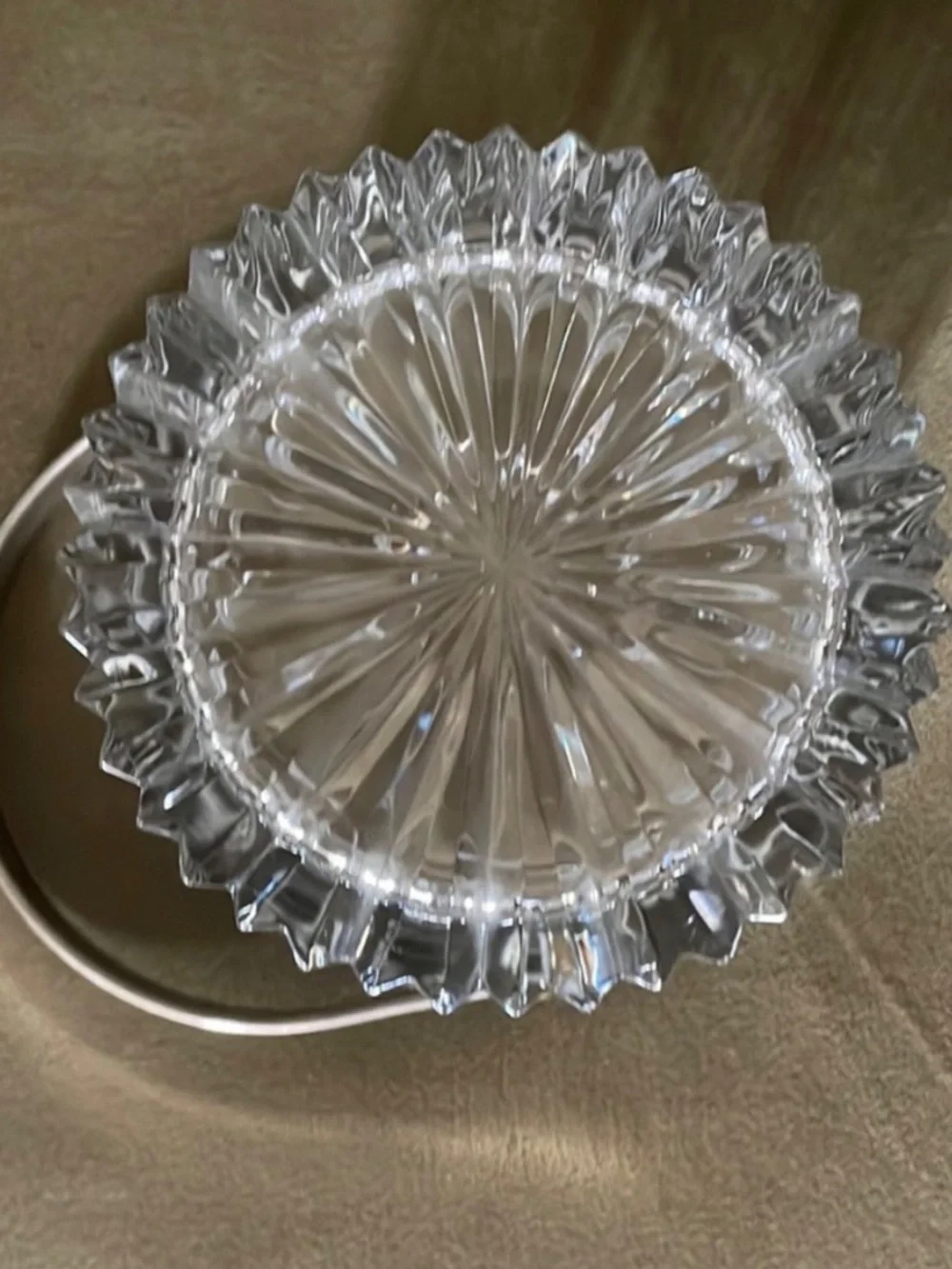Beautiful Vintage Crystal Ice Bucket